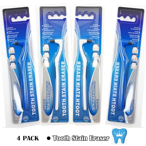 Tooth Stain Remover Kit - 4-Piece Dental Plaque & Tartar Eraser