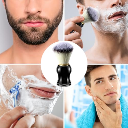Patelai 4-Pack Handcrafted Shaving Brushes for Men - Premium Bamboo & Synthetic Bristles