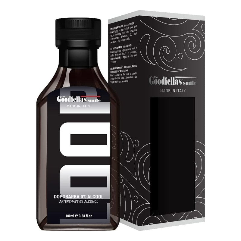 The Goodfellas' smile Alcohol-Free Soothing Aftershave Splash/Tonic, Made in Italy, 100 ml, 3.38 oz (Amber Fougere/Lavender & Sandalwood)