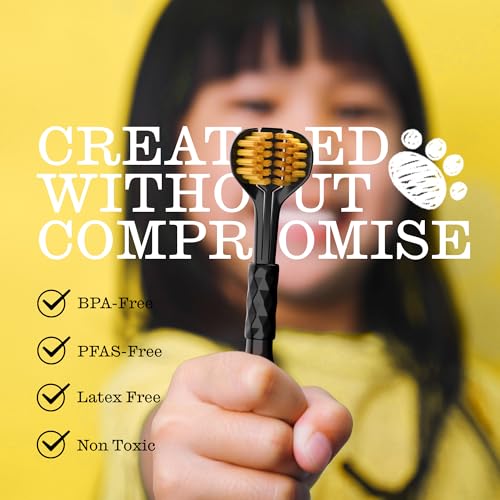 TWICE Triple-Head Kids Toothbrush Set for Ages 3+ - 2 Pack, Soft Bristles, Suitable for Braces & Sensitive Gums