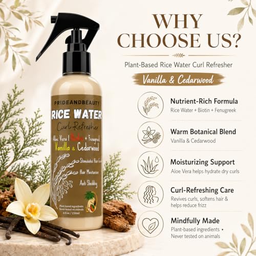 Fermented Rice Water Hair Growth Spray with Biotin & Rosemary - 4 oz