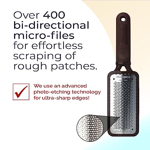Microplane Colossal Foot File - Stainless Steel Callus Remover for Smooth Feet