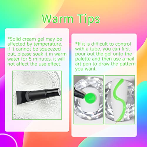Glow in The Dark 3D Nail Art Gel – SUPWEE 8-Color Set, 15g Each