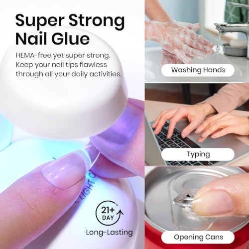 Beetles HEMA-Free Nail Glue & Protein Primer Set, 2x10ml