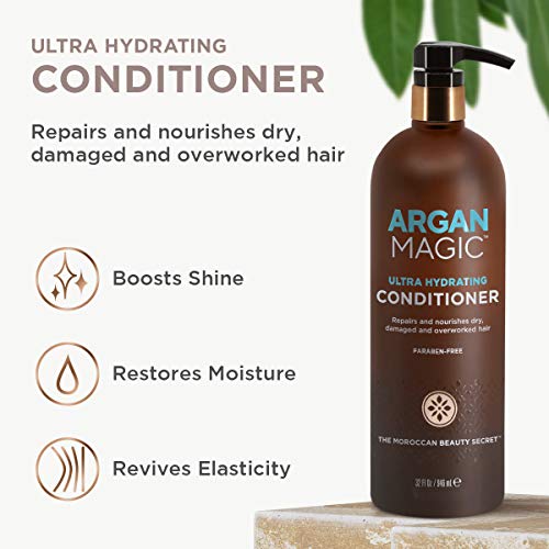 Argan Magic Ultra Hydrating Conditioner, Moisturizing Argan Oil - 32 oz