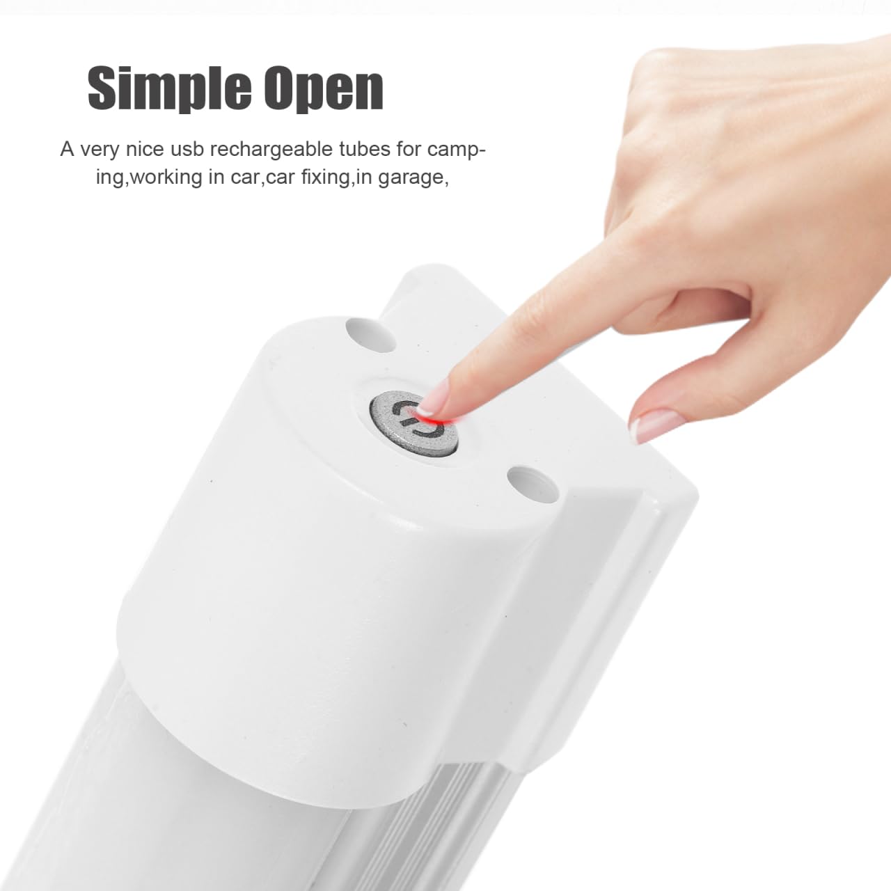 POPETPOP Rechargeable Light Led Tube: Magnetic Camping Light, Portable USB Rechargeable Lamp for Camping Lighting, Outdoor Night Fishing, Hiking, Biking