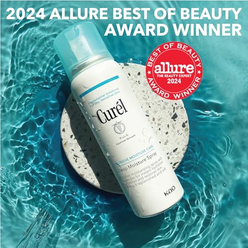Curel Deep Moisture Spray - Hydrating Face & Body Moisturizer, 2 fl oz