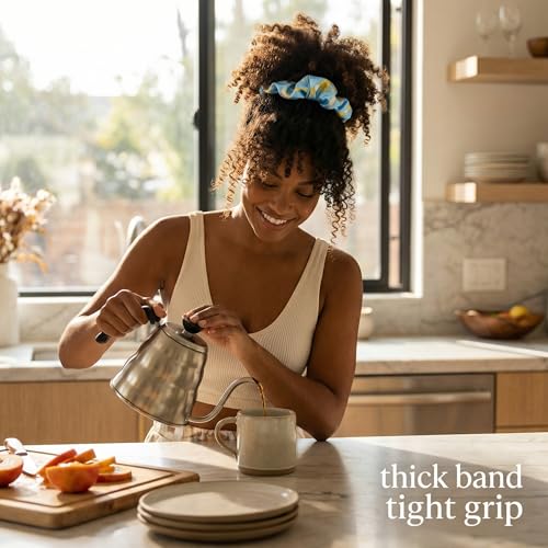 Satin Ribbon Scrunchies Set for All Hair Types - Soft, Durable & Stylish