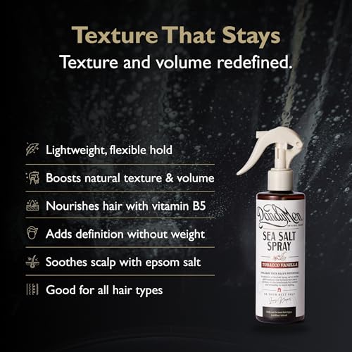 DandyMen Sea Salt Spray for Men - Texturizing Hair Spray, Matte Finish