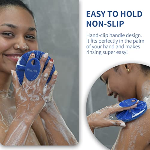 BEAUTAIL Silicone Body Scrubber - Gentle Exfoliating Shower Brush