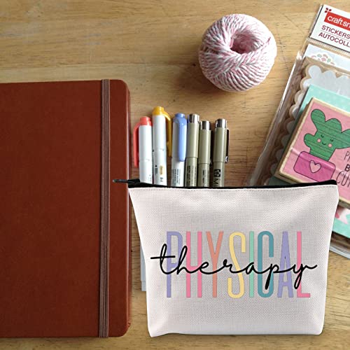BLUPARK Multicolor Marble Cosmetic Bag - Travel Pouch for Physical Therapy