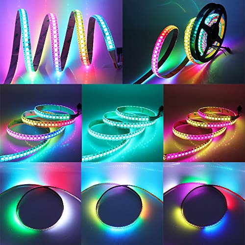 WS2812B LED Strip 5050 SMD RGB - 3.2FT, 144 Pixels, Non-Waterproof