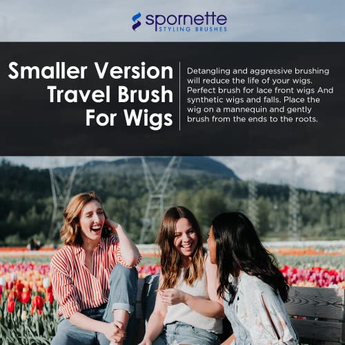 Spornette Small Super Looper Wig Brush for Wigs & Hair Extensions