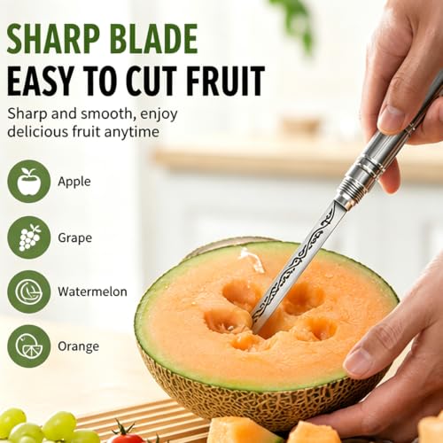 Quanqiuyi Portable Stainless Steel Mini Knife - 9.5 Inch Multi-Tool