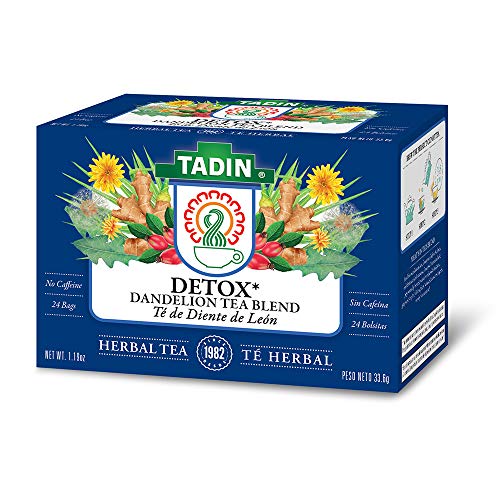 Tadin Detox Dandelion Tea - Caffeine Free Herbal Blend, 3 Pack