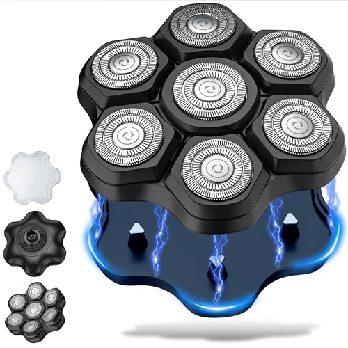 VODOZAVA 7D Magnetic Replacement Blades for Head Shaver - Blackm7