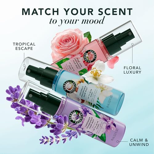 Herbal Essences Coconut Fragrance Hair Mist, Coconut Scent, Frizz Control, 3.2 fl oz, for all Hair Types