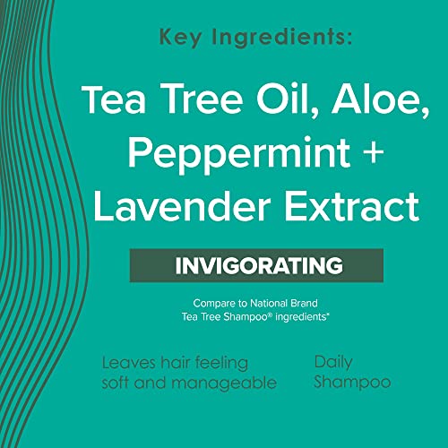 True+Real Tea Tree Shampoo - Invigorating Scalp Care, 10.14 oz