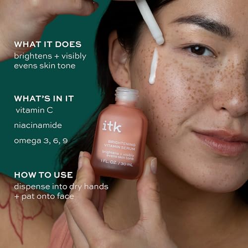 ITK Brightening Vitamin Serum with Vitamin C & Niacinamide - 1 oz