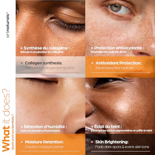ArtNaturals Vitamin C Serum with Hyaluronic Acid, 1 oz - Anti-Aging & Brightening