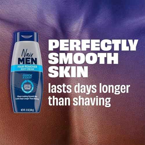 Nair Men Hair Removal Body Cream, 12 Ounce (Pack of 2)