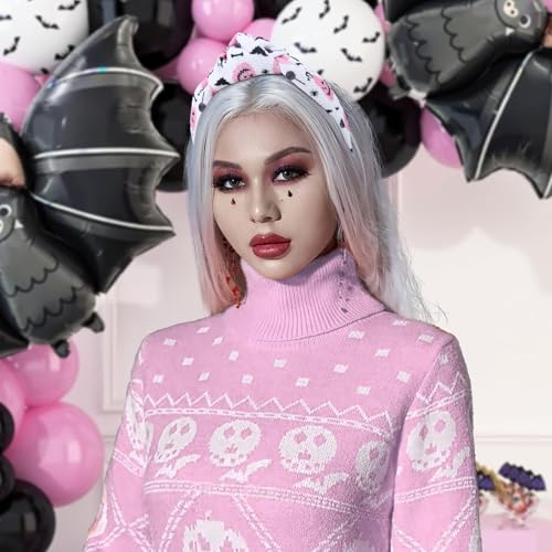 YanJie Halloween Headbands - 14-Variation Women’s Pumpkin, Spider & Ghost Wide Headbands