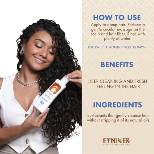 ETNIKER Deep-Cleansing Clarifying Shampoo for Curly Hair - 8.4 fl. oz
