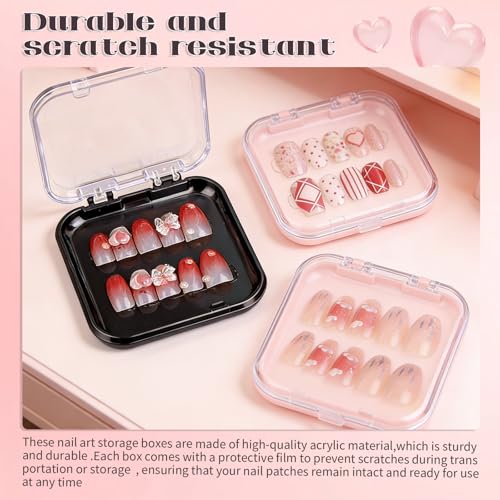 30pcs Press On Nail Packaging Boxes with Adhesive Tape for Display