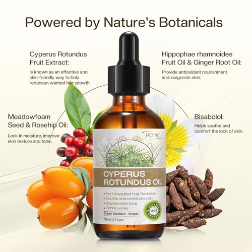 Cyperus Rotundus Oil for Hair Removal & Skin Care - 2 Pack