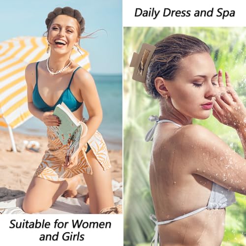 Dark Brown Spa Headband & Makeup Face Wash Headbands with Accessories - 5 Pcs