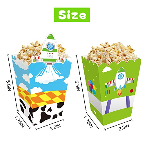 24 Pack Cartoon Story Popcorn Boxes for Birthday Parties