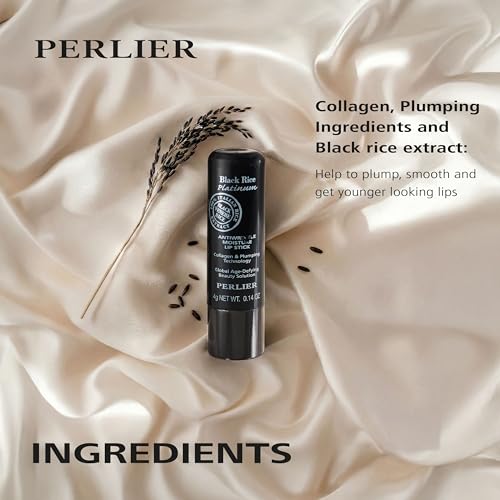 Perlier Black Rice Plumping Lip Balm with Collagen - 0.14 fl. oz
