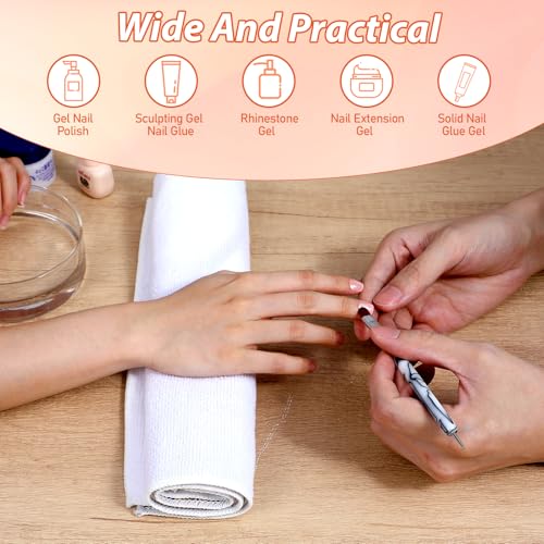 Matwsec 4 Pcs French Nail Brushes Set with Dotting Tool