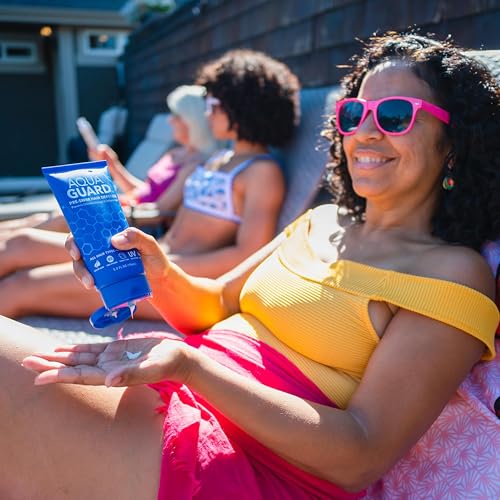 AQUA GUARD Pre-Swim Hair Defense | Protect Hair Before You Swim | Prevents Chlorine Damage + Softens Hair While Swimming | Made in California | Color Safe, Leaves Hair Smelling Great | 5.3 oz (2 Pack)