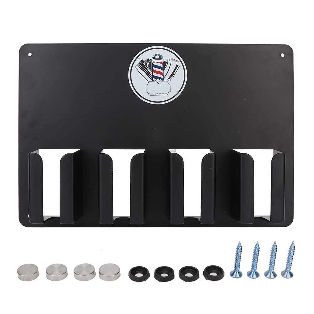 ANGGREK Hairdressing Tool Storage Electric Hair Clipper Storage Rack Wall-Mounted Hair Cutter Brush Holder Stand Clipper Rack for Barbers