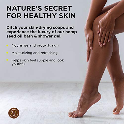 Earthly Body Hemp Seed Bath & Shower Gel Nag Champa - Moisturizing 8 oz