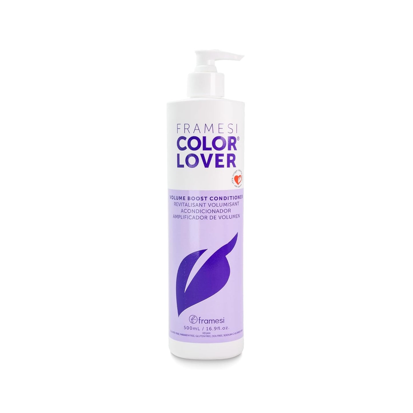 Framesi Color Lover Volume Boost Conditioner - Sulfate-Free Volumizing Formula for Color Treated Hair | Quinoa & Coconut Oil, 16.9 Fl Oz