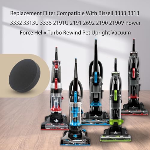 Bissell Compatible Replacement Filters for PowerForce Vacuums - 8 Pack