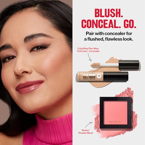 Revlon Powder Blush 006 Naughty Nude - Buildable High Impact Color