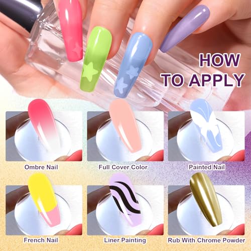 U-Shinein Fairy Spring Set Ombre Gel Nail Polish - 9 Bright Colors
