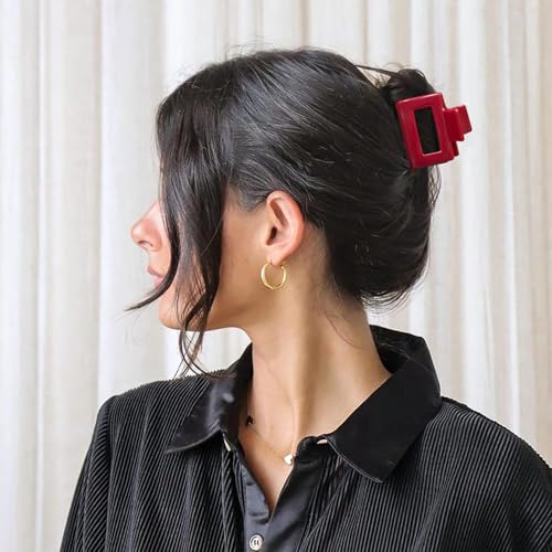 Charming Tortoise Hair Clips for Women - 4 Pack Small Acetate Claw Barrettes