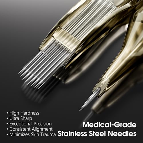 Ambition Premium 1223RM Disposable Tattoo Needles 20Pcs - Curved Magnum