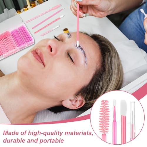 800 Pcs Pink Brow Lamination & Makeup Tool Kit with Storage Box