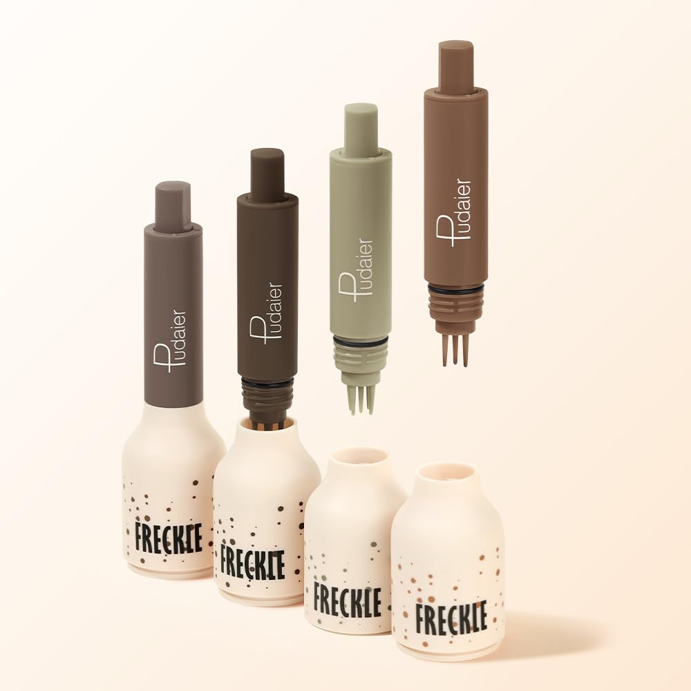 Freckle Stamp - Waterproof Faux Freckle Pen for Natural-Looking Makeup | Quick-Dry 5-Point Marker (03)