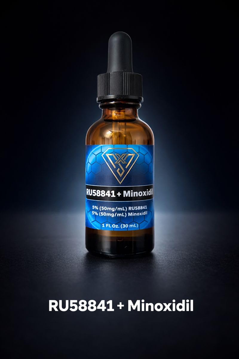 RU58841 Hair Regrowth Treatment with Minoxidil - Extra Potent Formula for Thicker Hair