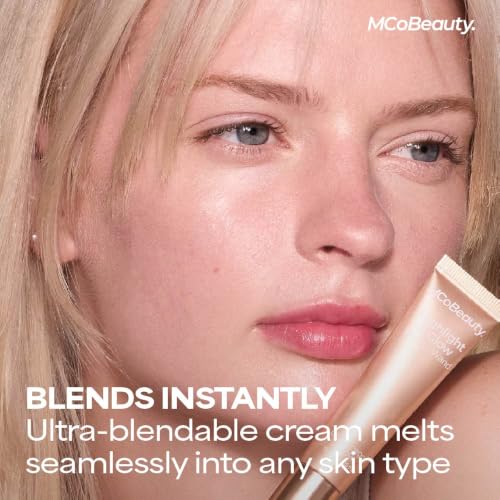 MCoBeauty Pink Glow Liquid Highlighter Wand 1 Fl Oz - Radiant & Blush-Tinted