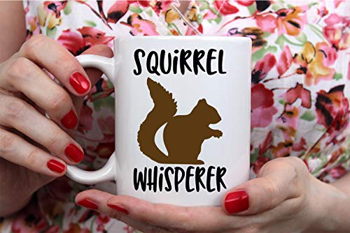 Squirrel Whisperer Coffee Mug - 11oz Ceramic Funny Gift