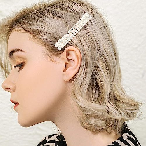 VinBee Crystal Rhinestone Hair Barrettes - 7 Piece Set for Women and Girls