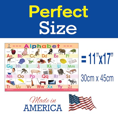 Brainy Mats Double-Sided US Presidents Kids Placemat - 11.25 x 17.25 inches, Wipeable & Reusable, BPA-Free