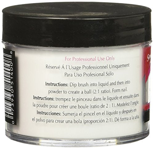 Supernail Clear Nail Powder 2 Ounce - Transparent Nail Enhancement Powder